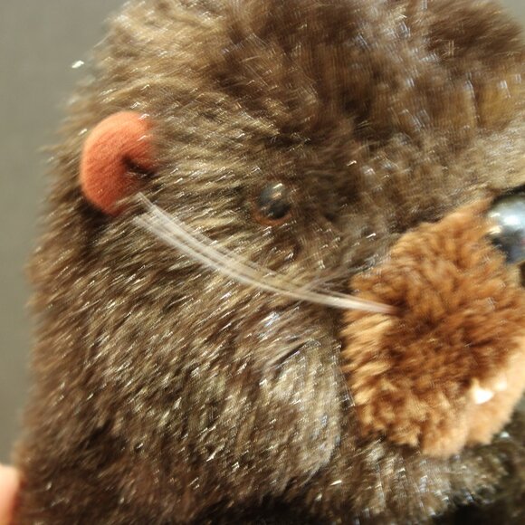 Vintage Dakin '83 plush beaver 11" dark brown GUC - Picture 2 of 6
